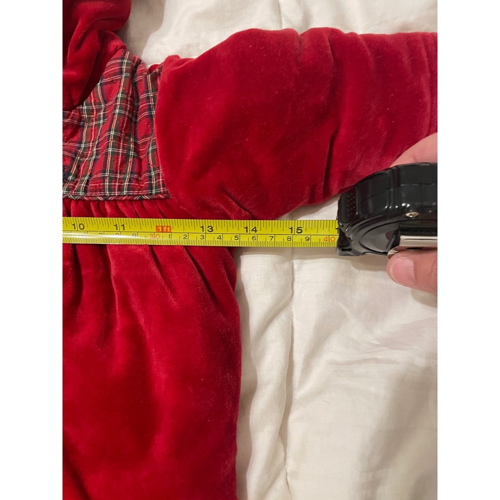 VTH Ralph Lauren Baby 1st Christmas Plaid Bunting Bag Hood Sleeper 0-6M Holiday - Picture 7 of 12